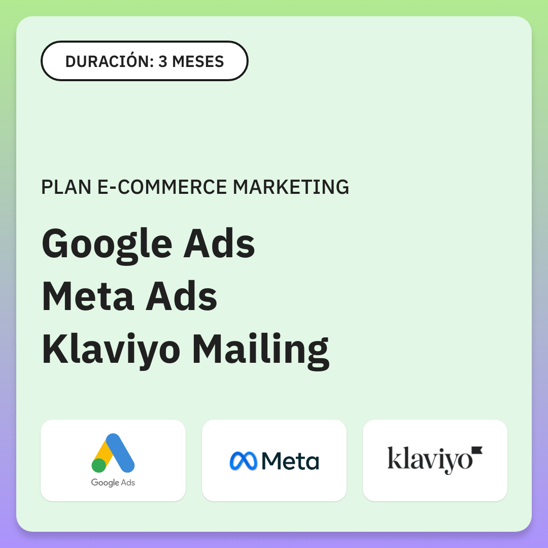 Google - Meta - Mailing Ecommerce marketing